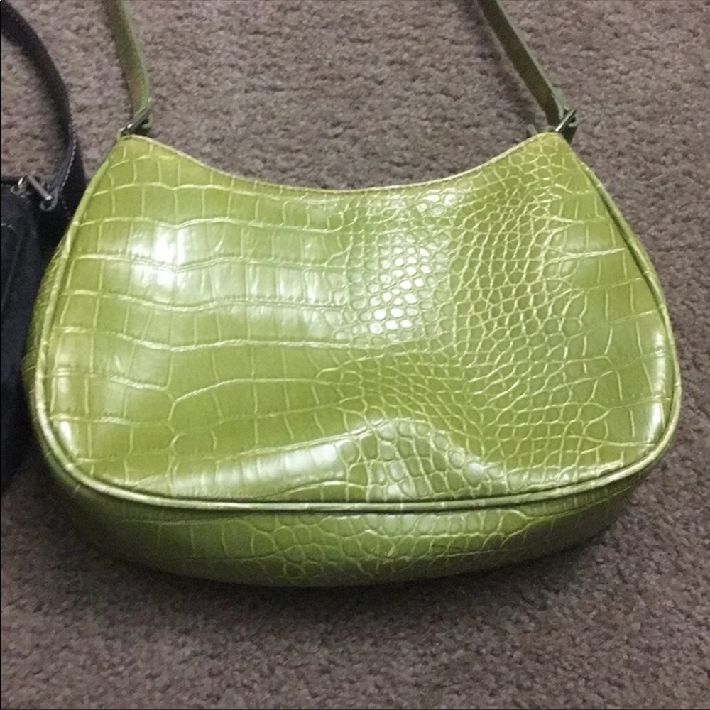 2 For $3 vintage small purse green and black